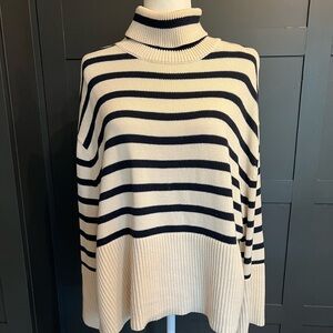 GAP striped turtleneck sweater